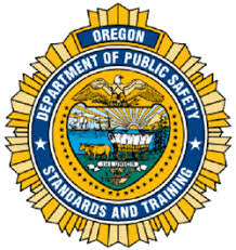 Oregon Department of Public Safety Standards and Training emblem.